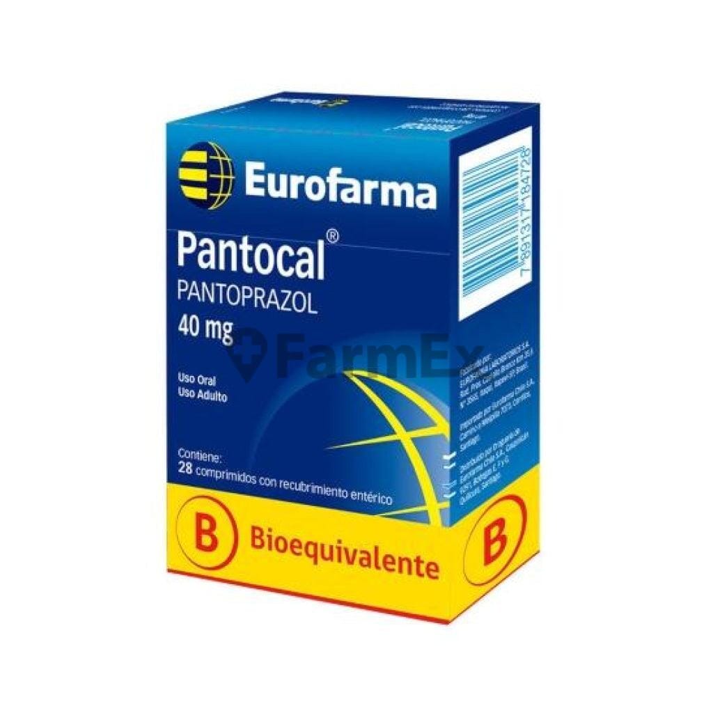 Pantocal 40 mg x 28 comprimidos Farmex-BanMedica-Persistente